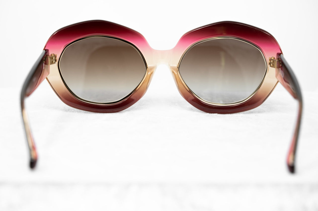 Erdem Women Sunglasses Oversized Pink Gold with Brown Graduated Lenses EDM33C1SUN - Watches & Crystals