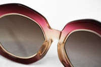 Thumbnail for Erdem Women Sunglasses Oversized Pink Gold with Brown Graduated Lenses EDM33C1SUN - Watches & Crystals