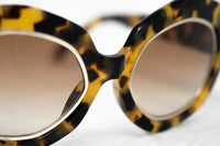 Thumbnail for Erdem Women Sunglasses Oversized Tortoise Shell Gold with Brown Graduated Lenses EDM33C4SUN - Watches & Crystals