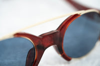 Thumbnail for Erdem Women Sunglasses Red Marble Light Gold with Blue Lenses Category 3 EDM8C4SUN - Watches & Crystals