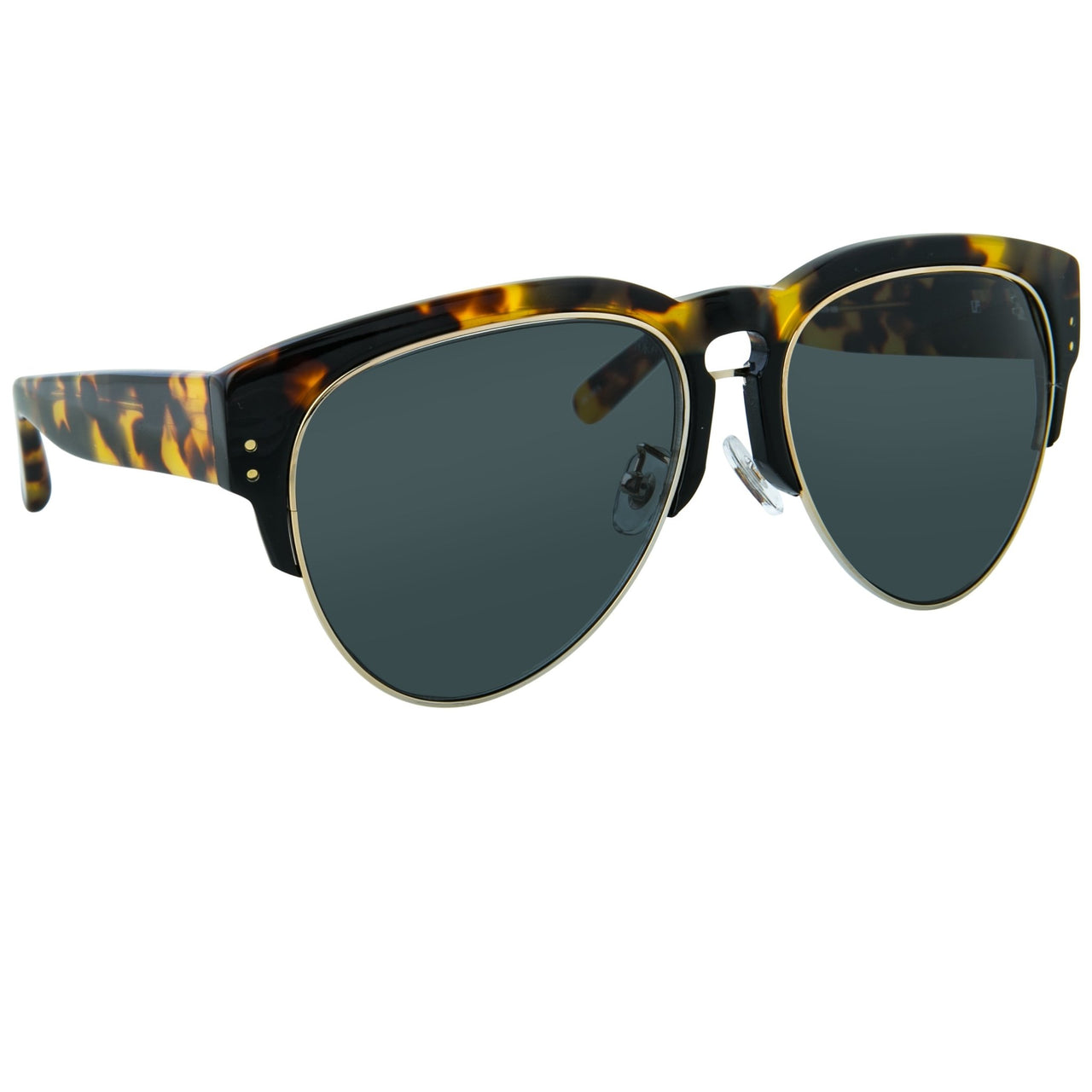 Erdem Women Sunglasses Tortoise Shell Black Light Gold with Grey Lenses Category 3 EDM25C4SUN - Watches & Crystals