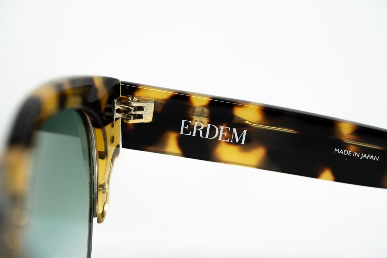 Erdem Women Sunglasses Tortoise Shell Light Gold with Green Graduated Lenses EDM25C2SUN - Watches & Crystals