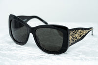 Thumbnail for Erickson Beamon Sunglasses Oversized Black Gold With Dark Grey Lenses 8EB2C1BLACK - Watches & Crystals