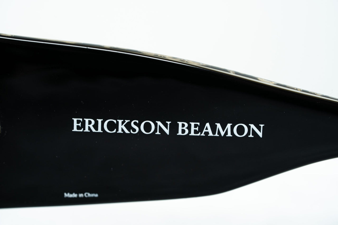 Erickson Beamon Sunglasses Oversized Black Gold With Dark Grey Lenses 8EB2C1BLACK - Watches & Crystals
