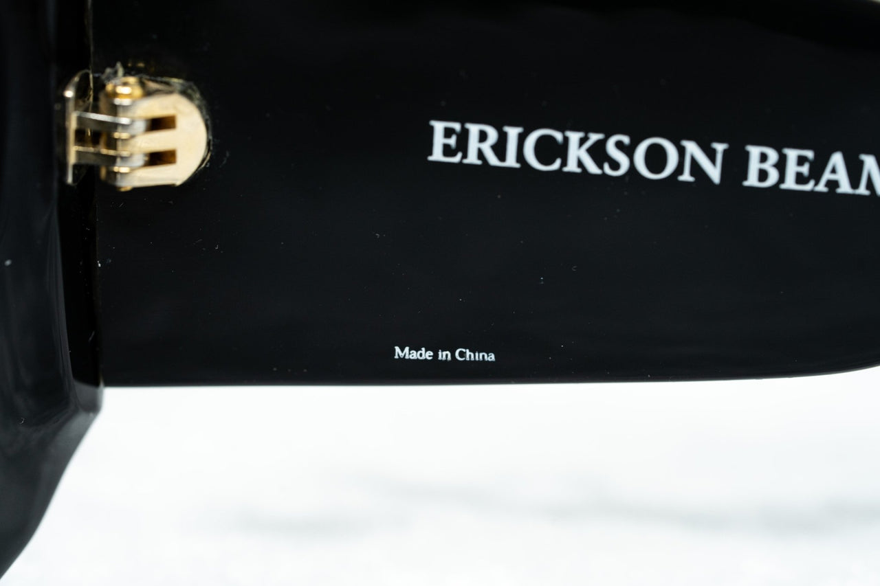 Erickson Beamon Sunglasses Oversized Black Gold With Dark Grey Lenses 8EB2C1BLACK - Watches & Crystals
