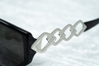 Thumbnail for Erickson Beamon Sunglasses Rectangular Black Silver With Dark Grey Lenses 8EB1C1BLACK - Watches & Crystals