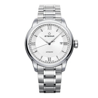 Thumbnail for Eterna Watch Men's Adventic Date White Steel Automatic 2970.41.62.1704 - Watches & Crystals