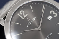 Thumbnail for Eterna Watch Men's Eternity Grey Steel Automatic 2730.41.58.1746 - Watches & Crystals