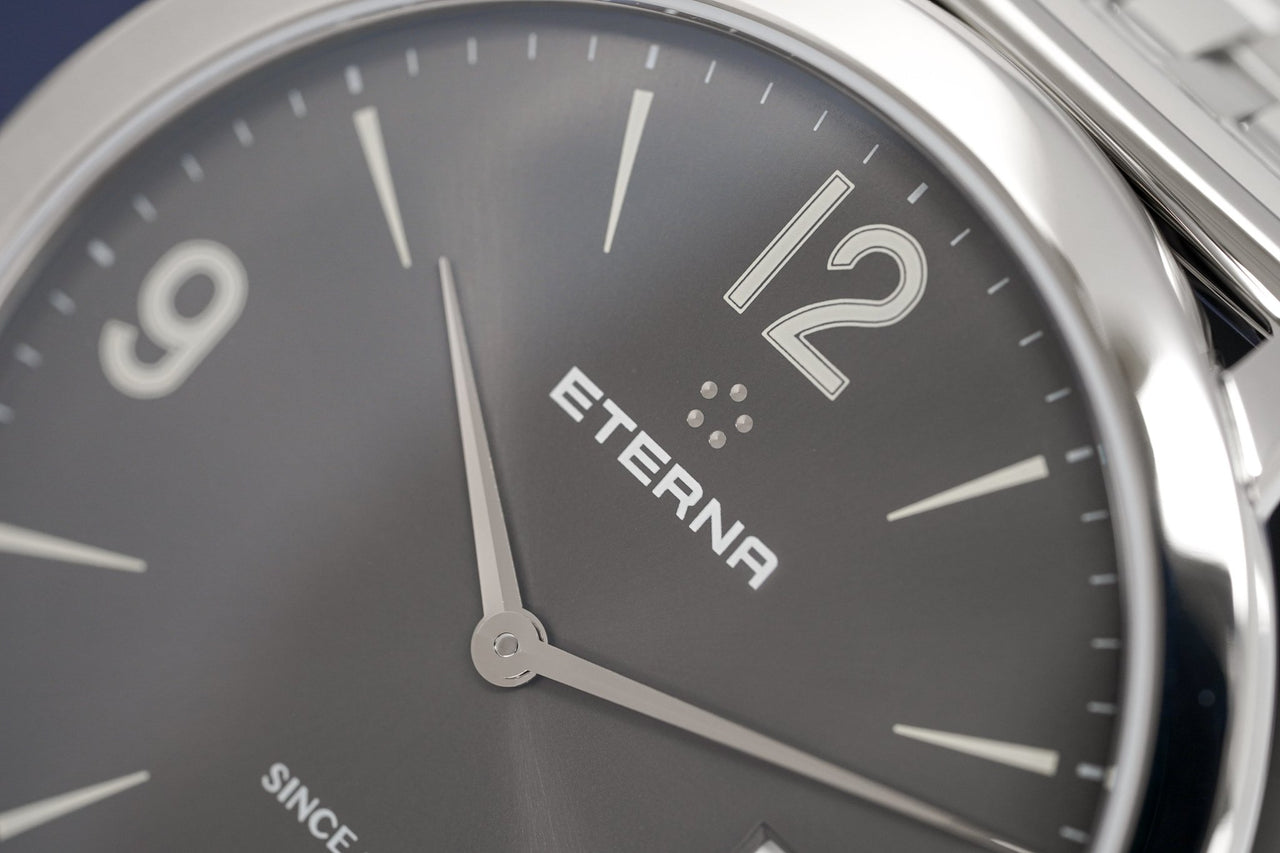 Eterna Watch Men's Eternity Grey Steel Automatic 2730.41.58.1746 - Watches & Crystals