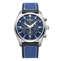 Thumbnail for Eterna Watch Men's KonTiki Steel Blue Quartz Chronograph 1250.41.81.1303 - Watches & Crystals