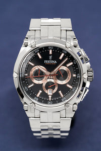 Thumbnail for Festina Watch Black Chrono Bike Stainless Steel F20327-8 - Watches & Crystals