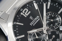 Thumbnail for Festina Watch Black Timeless Chrono Stainless Steel F20343-8 - Watches & Crystals