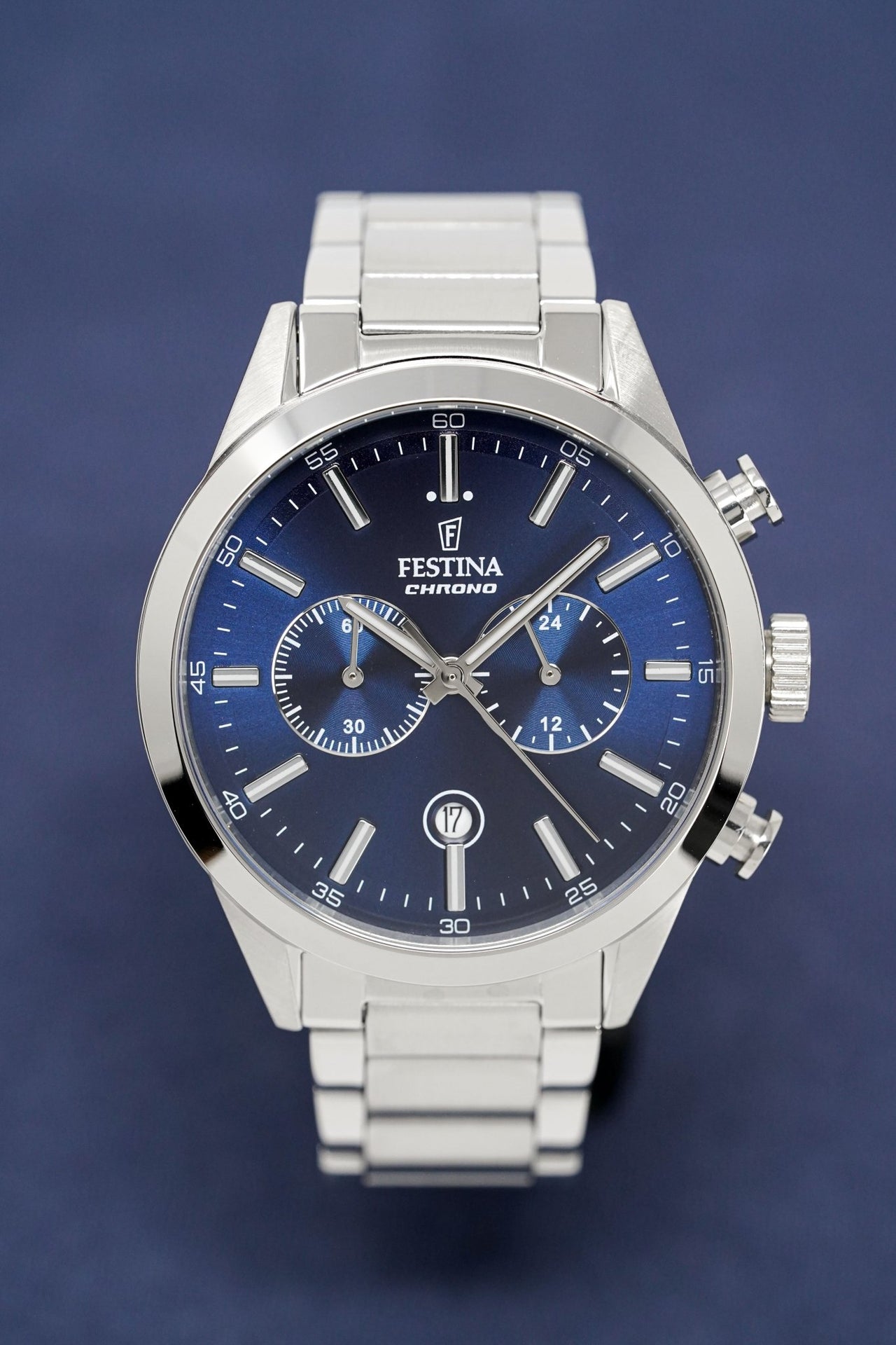 Festina Watch Blue Chrono Stainless Steel F16826-B - Watches & Crystals