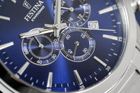 Thumbnail for Festina Watch Blue Timeless Chrono Stainless Steel F20343-7 - Watches & Crystals