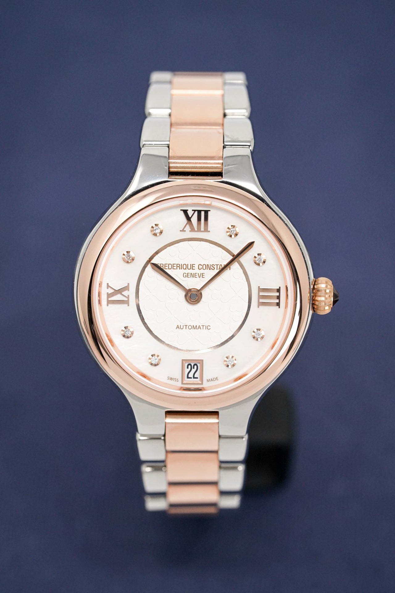 Frederique Constant Ladies Automatic Watch Two Tone Diamonds FC-306WHD3ER2B - Watches & Crystals