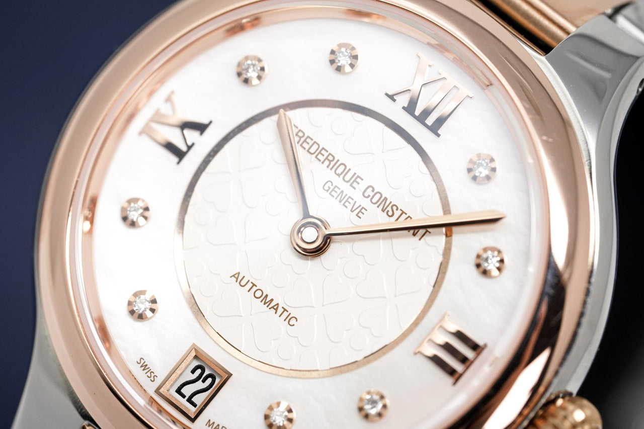 Frederique Constant Ladies Automatic Watch Two Tone Diamonds FC-306WHD3ER2B - Watches & Crystals