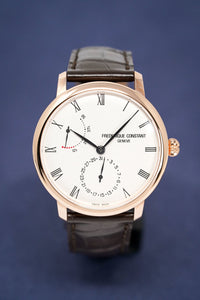Thumbnail for Frederique Constant Men's Watch Slimline Power Reserve Manufacture FC-723WR3S4 - Watches & Crystals
