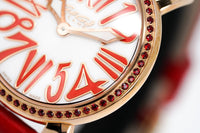 Thumbnail for GaGà Milano Ladies Watch Manuale 35mm Stones Red Topaz 6026.02 - Watches & Crystals