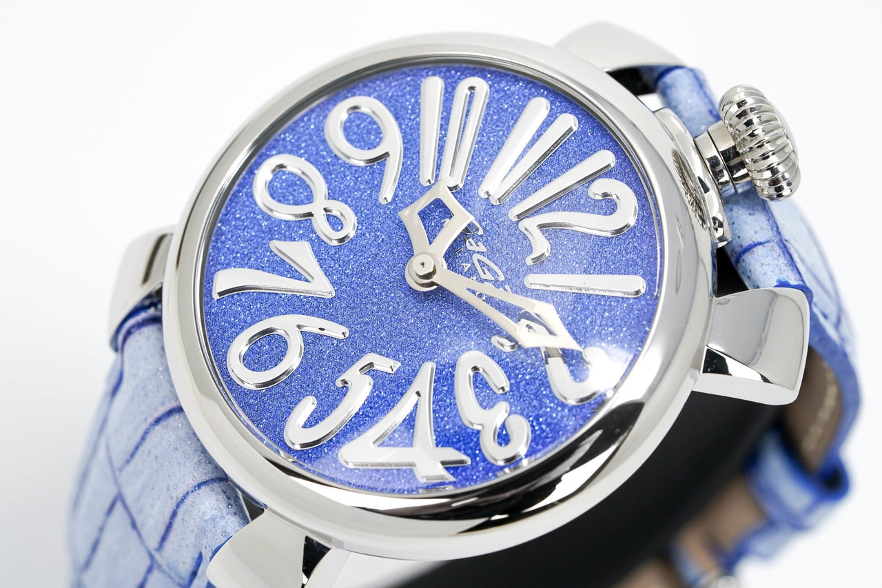 GaGà Milano Ladies Watch Manuale 40mm Stardust Blue 5220.01BLUE - Watches & Crystals