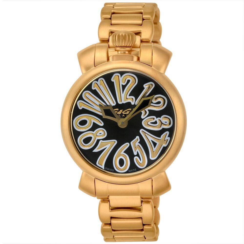 GaGà Milano Manuale 35mm Yellow Gold Black - Watches & Crystals