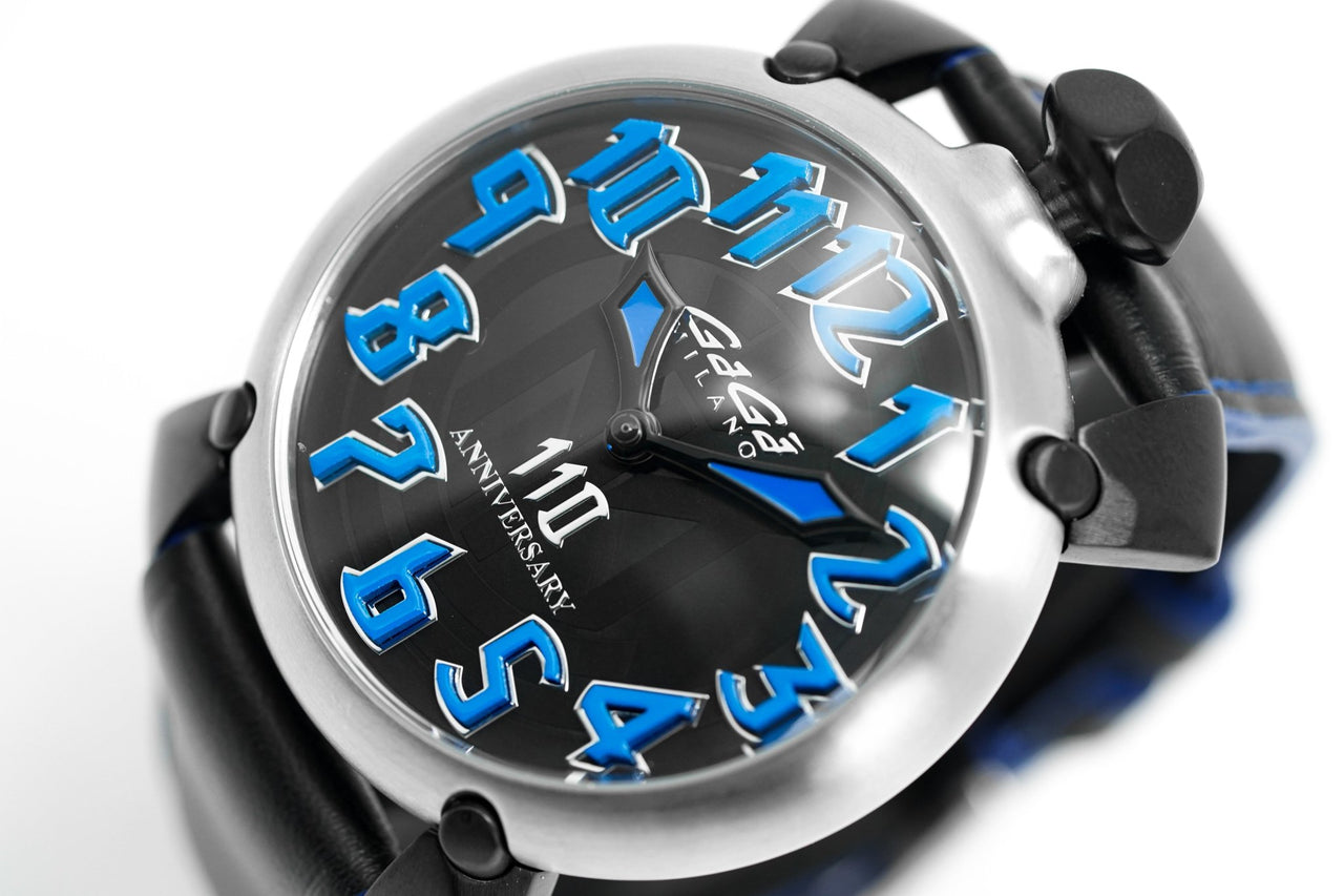 GaGà Milano Manuale 46 110 Anniversary Watch Inter Milan Limited Edition 6010.11 - Watches & Crystals