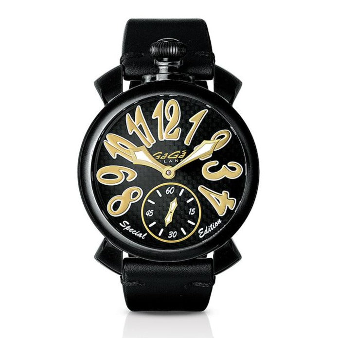 Gagà Milano Manuale Special Edition 48mm Men's Watch Black - Watches & Crystals