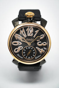 Thumbnail for GaGà Milano Men's Manuale 48MM Watch Special Edition Black PVD - Watches & Crystals