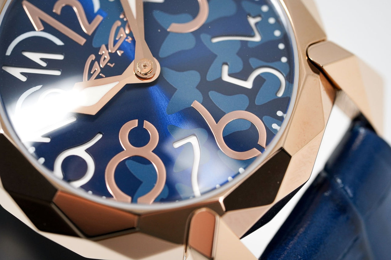 GaGà Milano Reflection Blue Rose Gold - Watches & Crystals