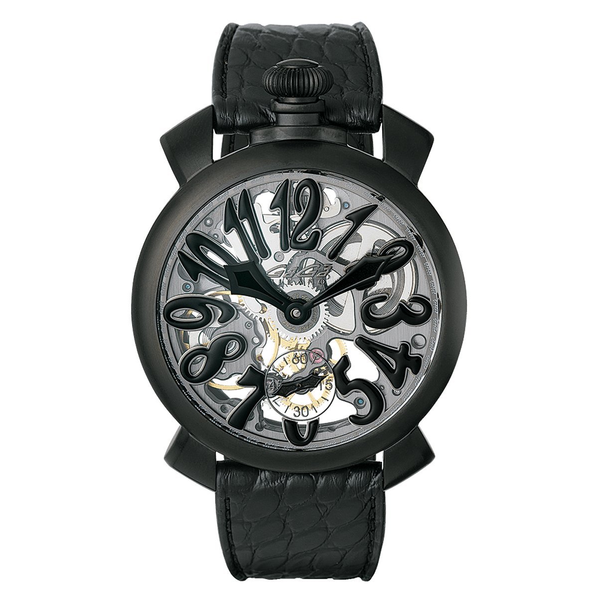 GaGà Milano Skeleton 48MM Black - Watches & Crystals