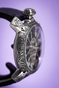 Thumbnail for GaGà Milano Skeleton 48MM Black - Watches & Crystals