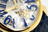 Thumbnail for GaGà Milano Skeleton 48MM Gold Blue - Watches & Crystals
