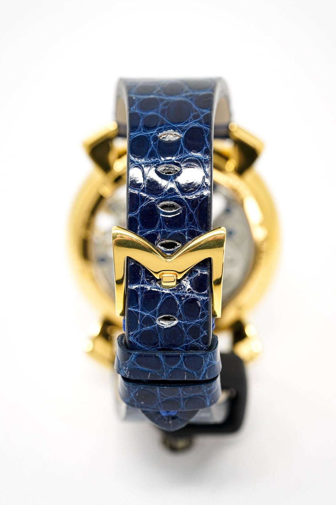 GaGà Milano Skeleton 48MM Gold Blue - Watches & Crystals