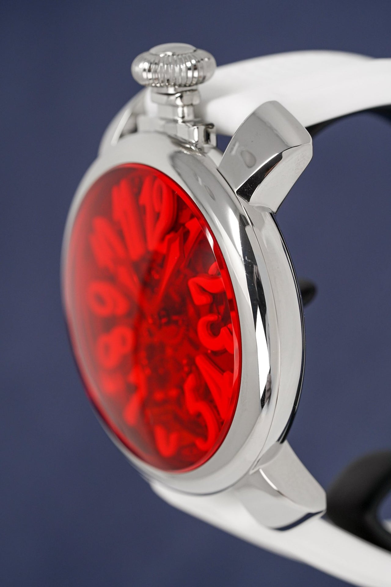 GaGà Milano Skeleton 48MM Red White 5310.01.RED - Watches & Crystals