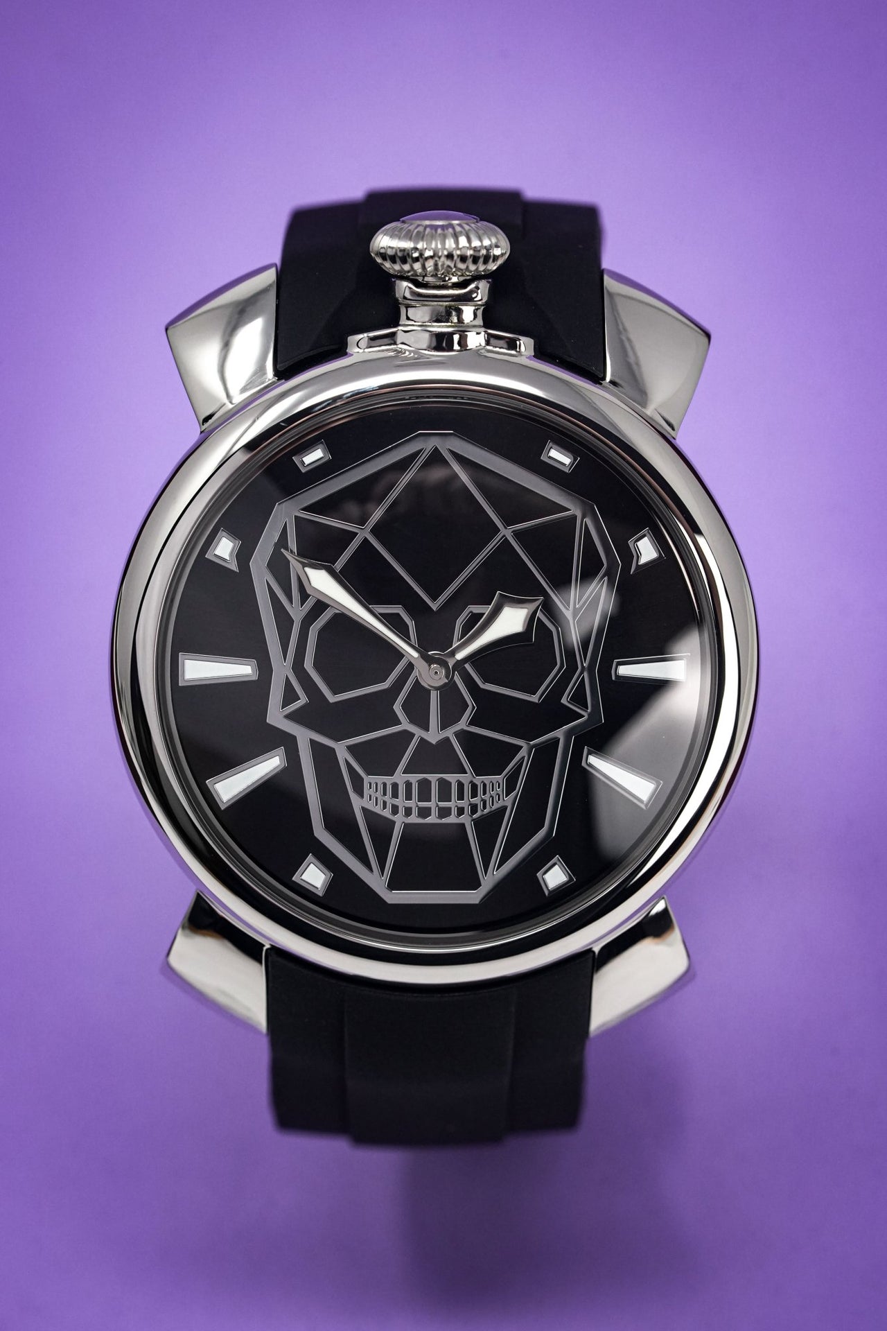 Gaga Milano Slim 46 Bionic Skull Black - Watches & Crystals