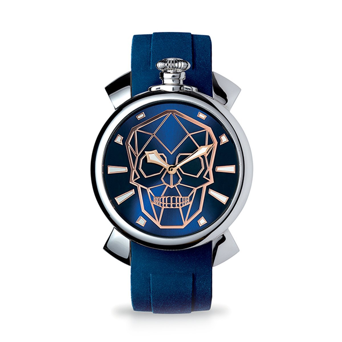 Gaga Milano Slim 46 Bionic Skull Blue - Watches & Crystals