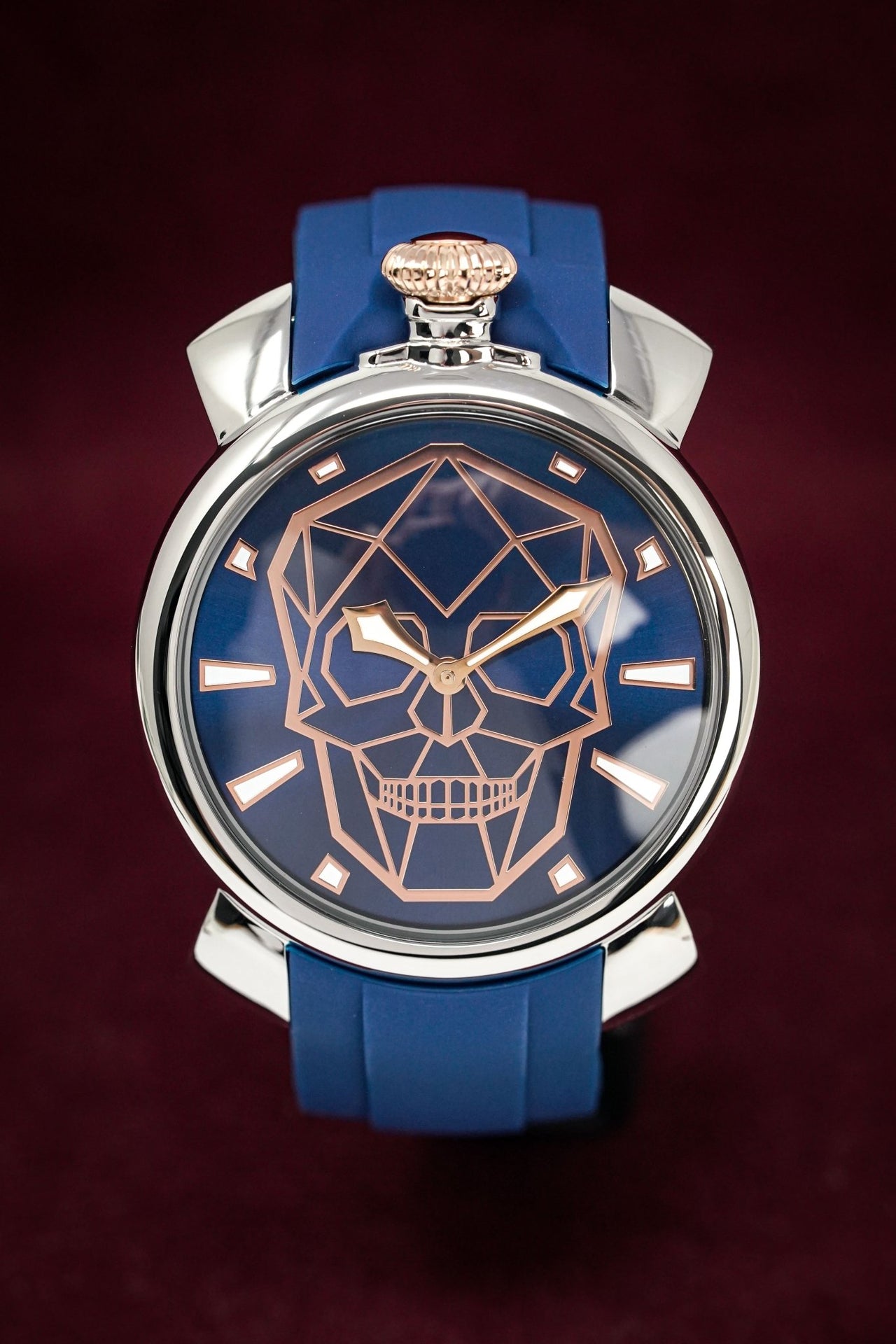 Gaga Milano Slim 46 Bionic Skull Blue - Watches & Crystals