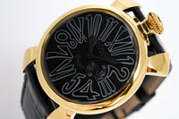 Thumbnail for Gaga Milano Slim 46mm Unisex Watch Brazil Yellow Gold - Watches & Crystals