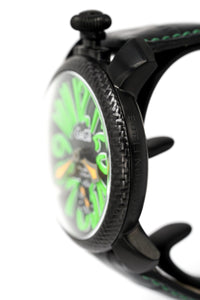 Thumbnail for Gagà Milano Watch Manuale 48mm Carbon Fibre Green 5016.03 - Watches & Crystals