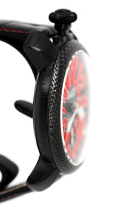 Thumbnail for Gagà Milano Watch Manuale 48mm Carbon Fibre Red 5016.08 - Watches & Crystals
