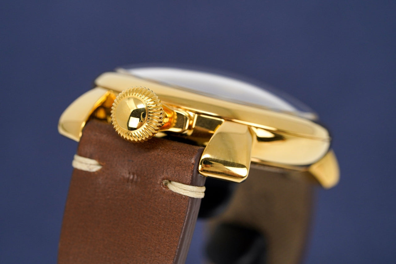Gagà Milano Watch Manuale 48mm Special Edition Gold Brown 5018.02 - Watches & Crystals