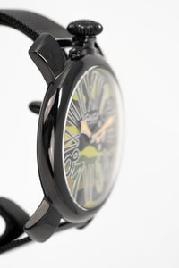 Thumbnail for Gaga Milano Watch Slim 46 Black PVD Green Camo - Watches & Crystals