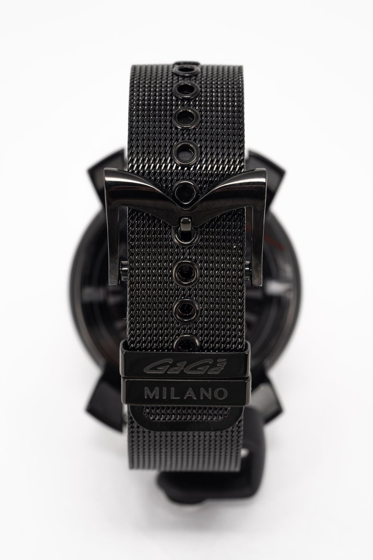 Gaga Milano Watch Slim 46 Black PVD Green Camo - Watches & Crystals