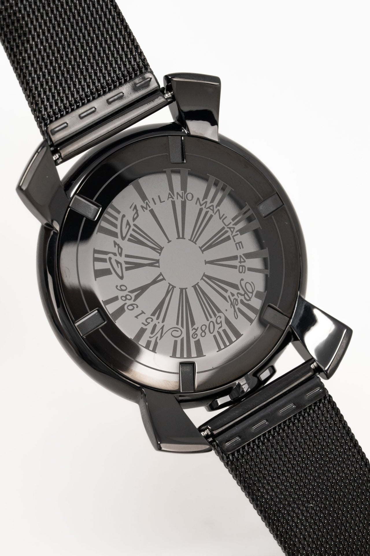 Gaga Milano Watch Slim 46 Black PVD Green Camo 5082.03 – Watches 