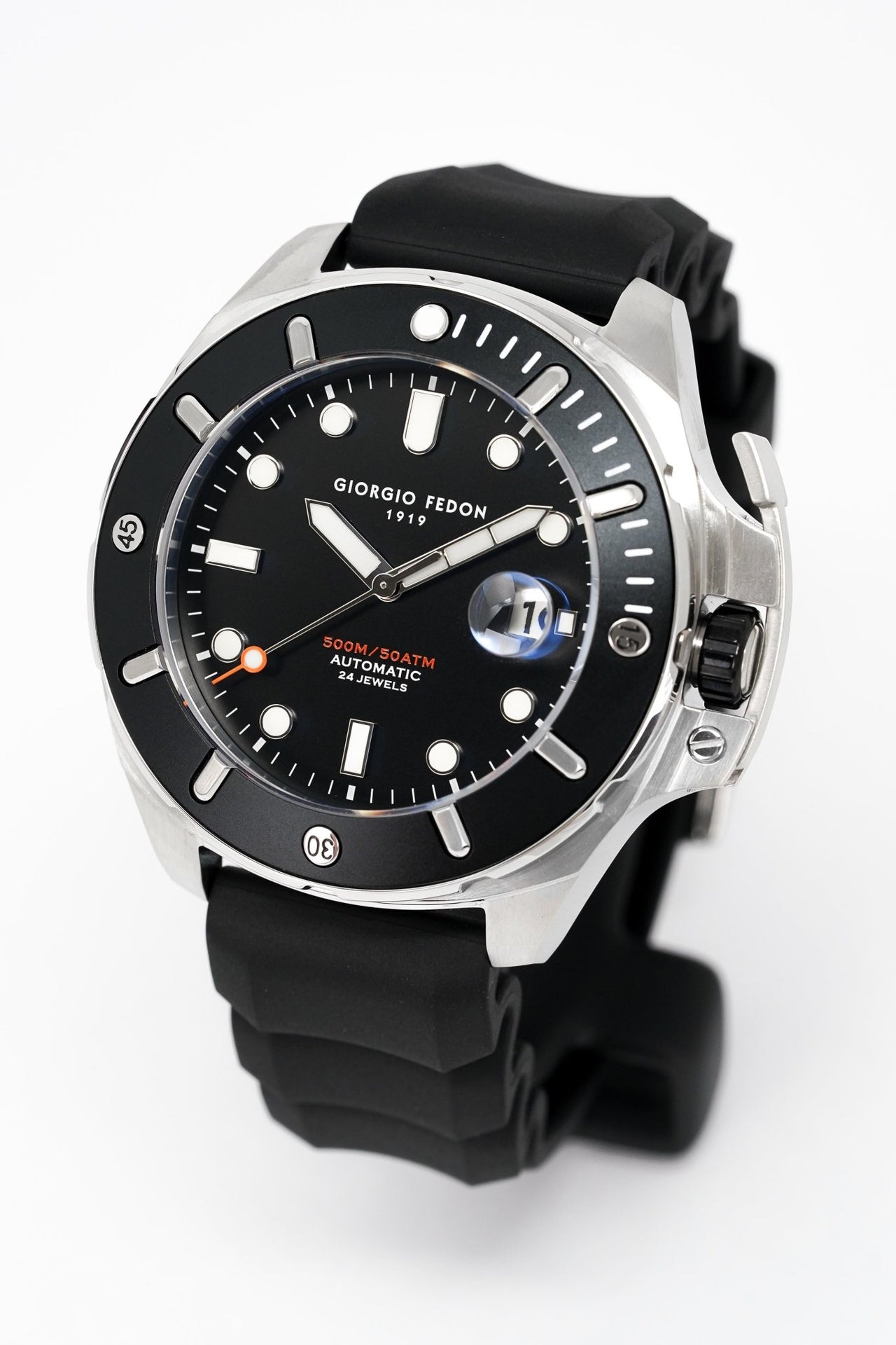 Giorgio Fedon Men's Watch Aquamarine III Black GFCU001 - Watches & Crystals