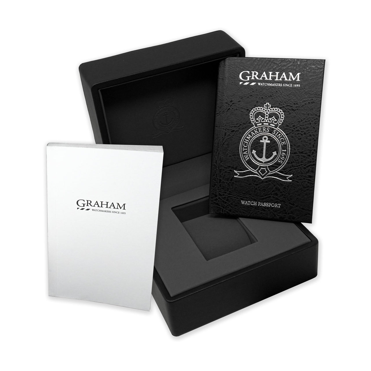 Graham Chronofighter Grand Vintage Silver Rubber - Watches & Crystals