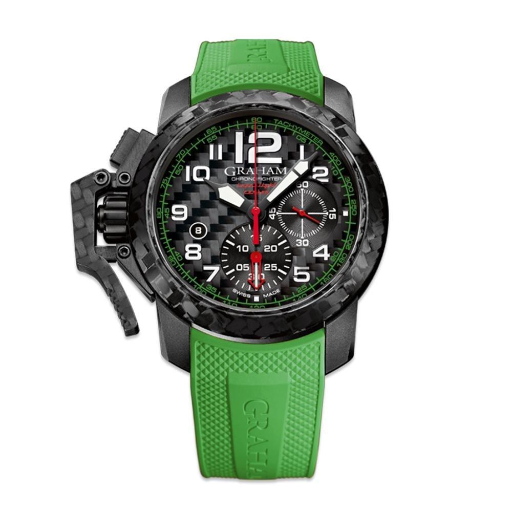 Graham Chronofighter Superlight Green Rubber - Watches & Crystals