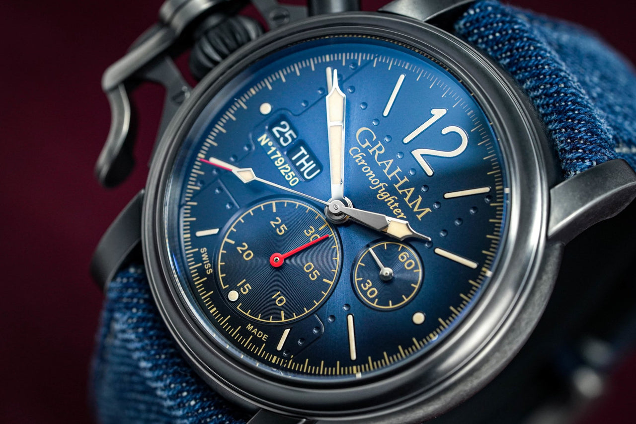 Graham Chronofighter Vintage Aircraft Blue - Watches & Crystals