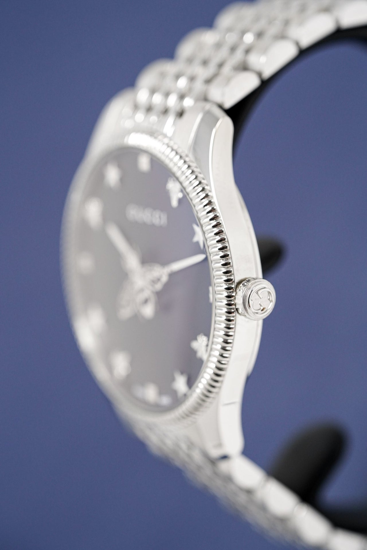 Gucci Watch G-Timeless 36mm Slim Bee Silver YA1264154 - Watches & Crystals