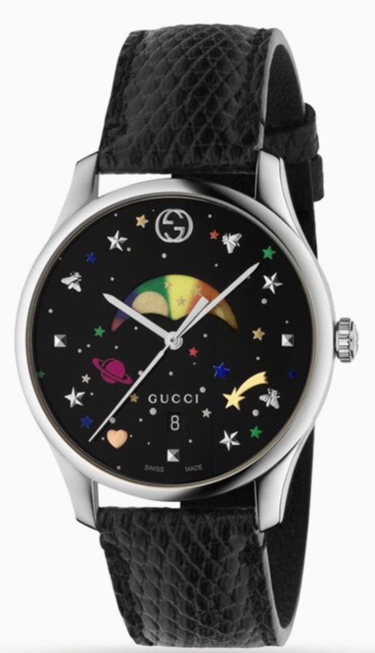 Gucci Watch G-Timeless Moon-Phase 36mm Black YA1264045 - Watches & Crystals