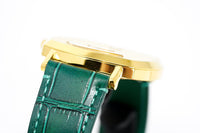 Thumbnail for Gucci Watch Grip 38mm Yellow Gold Green Alligator YGA15038 - Watches & Crystals